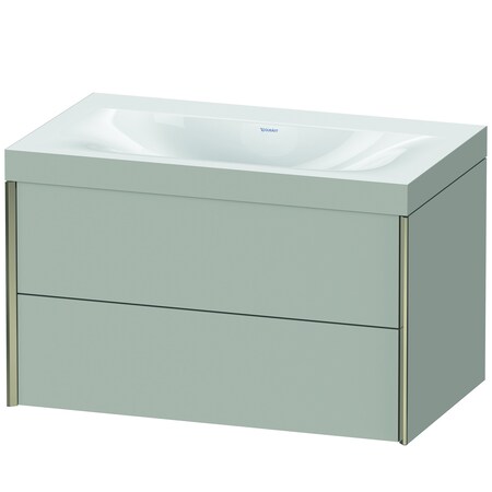 Duravit Xviu C-Bonded Set Wall-Mounted Concrete Gray Matt XV4615NB107C